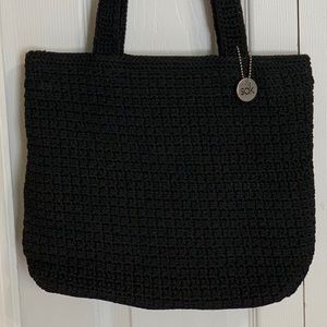 Black Crochet The Sak Shoulder Bag